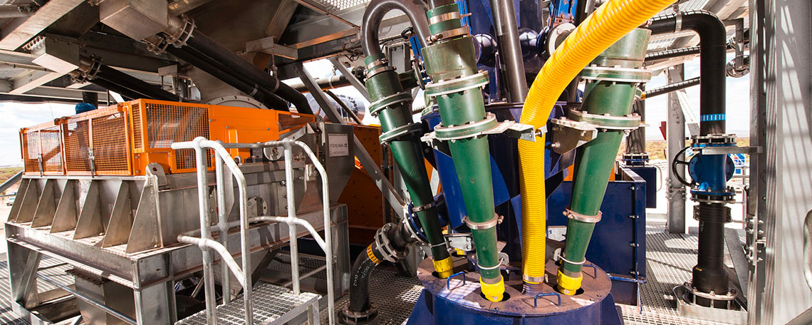 Pumpen in einem Raum